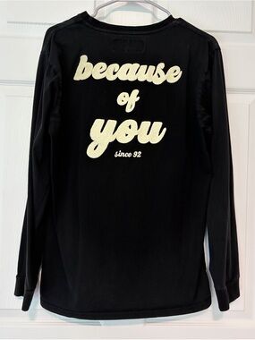 Dutch Bros Black Crewneck Tee “BECAUSE OF YOU”